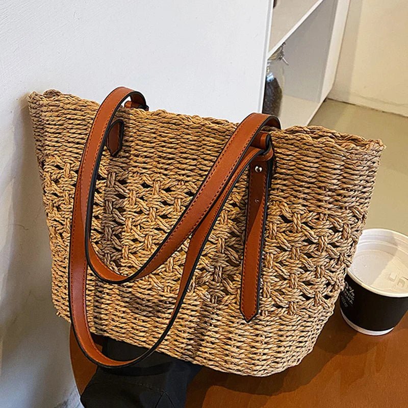 Miss | Strandtas Dames Boho Handgemaakt - Raffia - Miss Madera MIS-4ACE81