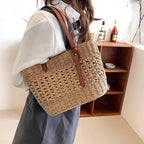Miss | Strandtas Dames Boho Handgemaakt - Raffia - Miss Madera MIS-4ACE81
