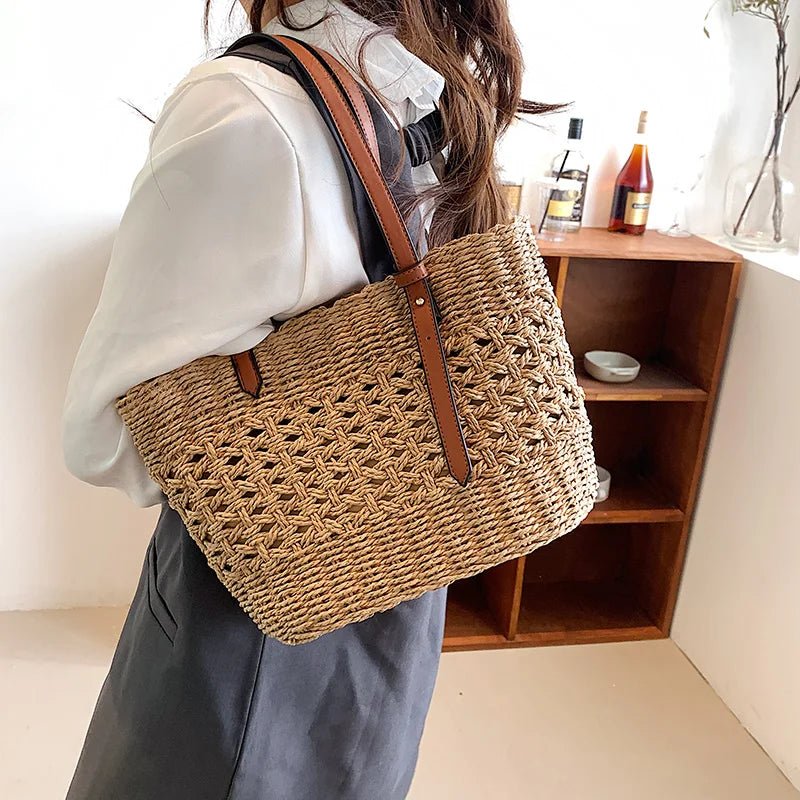 Miss | Strandtas Dames Boho Handgemaakt - Raffia - Miss Madera MIS-4ACE81