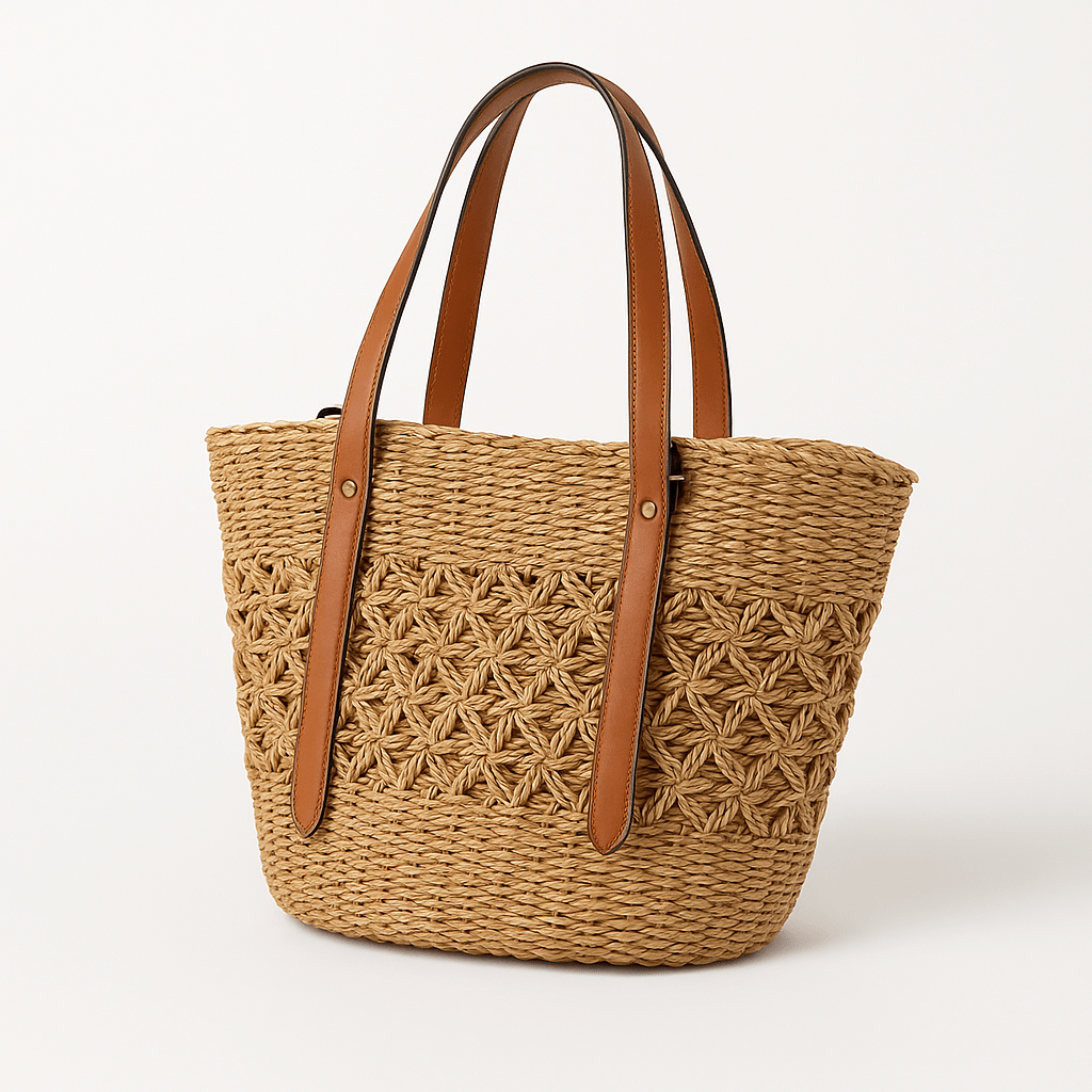 Miss | Strandtas Dames Boho Handgemaakt - Raffia - Miss Madera MIS-4ACE81