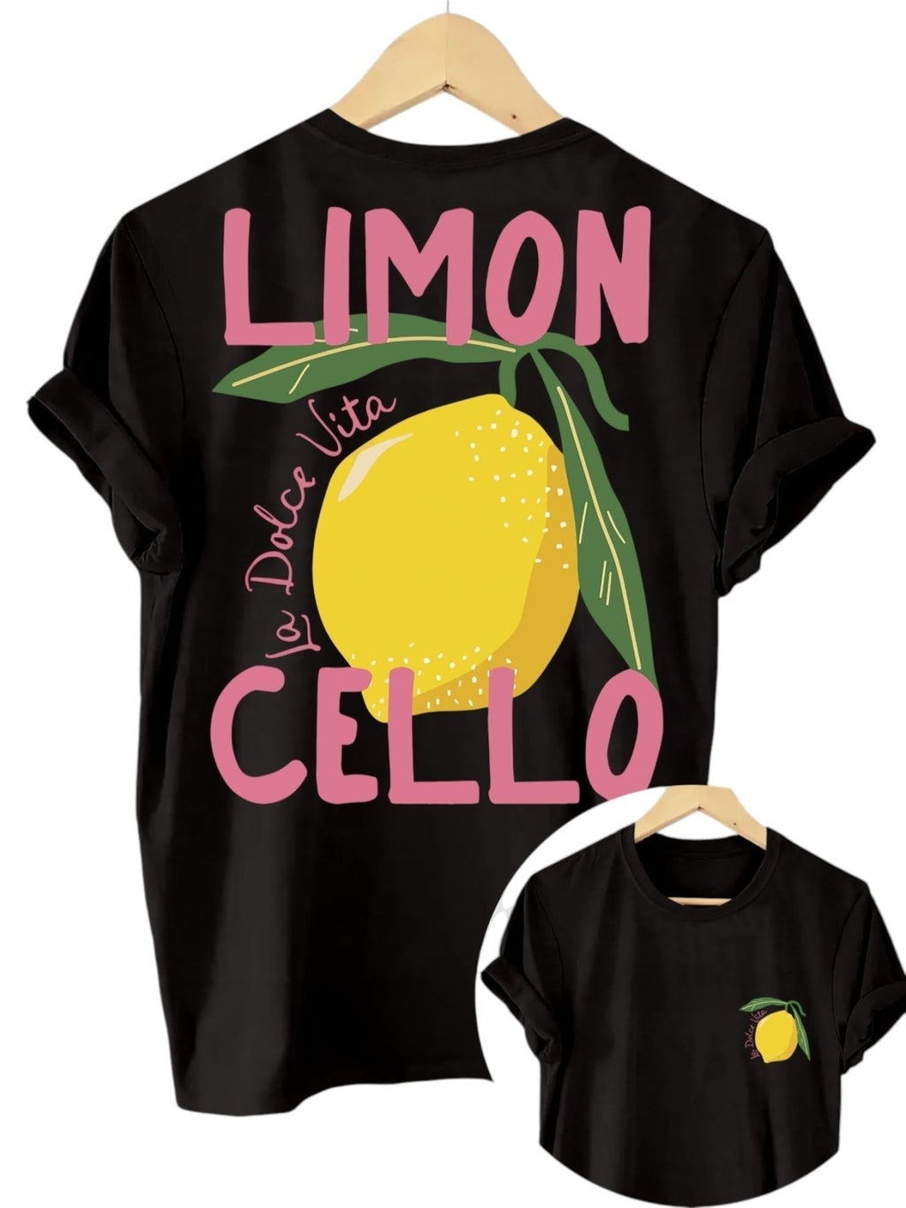 Miss | T-shirt Dames Limon Cello Casual - Katoen - Miss Madera