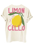 Miss | T-shirt Dames Limon Cello Casual - Katoen - Miss Madera