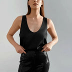 Miss | Tanktop Dames Casual Relaxed - 100% satijn - Miss Madera