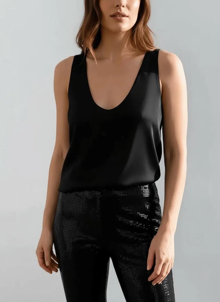 Miss | Tanktop Dames Casual Relaxed - 100% satijn - Miss Madera