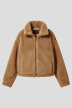 Teddyjas Dames Getextureerd Tailored Fit Rits Voorzijde - Miss Madera MIS-RQ1CT9