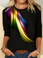 Miss | Top Dames Asymmetrische Zoom Lange Mouw - Jersey - Miss Madera MIS-AYOTCL