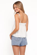 Miss | Top Dames Casual Baby Doll - Linnen Viscose - Miss Madera MIS-A73FD0