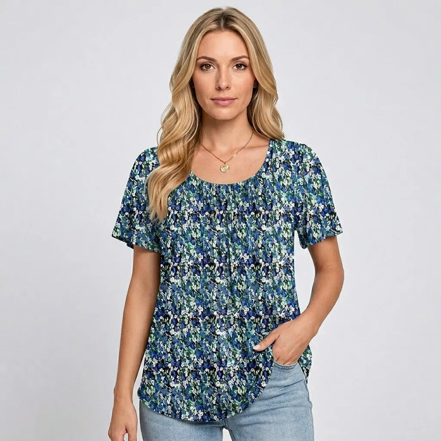 Top Dames Loose Fit Ronde Hals Korte Mouwen