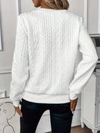 Miss | Top Dames Gebreid Zip-detail Slim Fit - Gebreid - Miss Madera MIS-24HXZ4