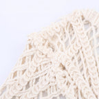 Miss | Top Dames Gehaakt Cropped Lange Mouw Ronde Hals - Miss Madera MIS-F8FFJ3