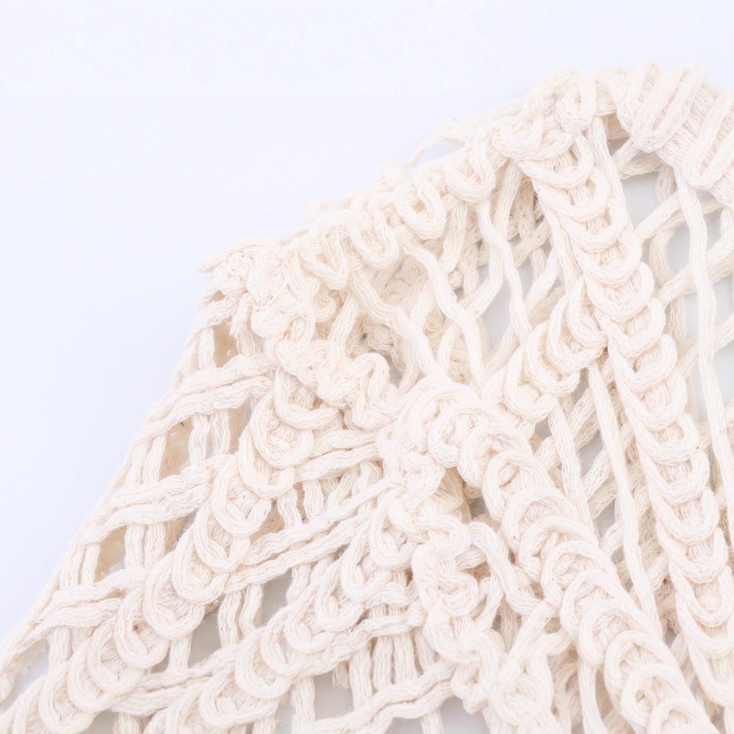 Miss | Top Dames Gehaakt Cropped Lange Mouw Ronde Hals - Miss Madera MIS-F8FFJ3