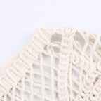 Miss | Top Dames Gehaakt Cropped Lange Mouw Ronde Hals - Miss Madera MIS-F8FFJ3