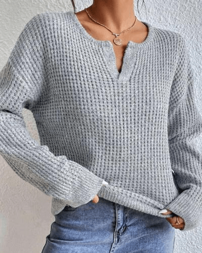 Miss | Top Dames Herfst Relaxed Gebreid - Acryl - Miss Madera MIS-V8FODO