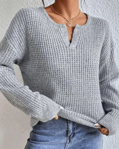Miss | Top Dames Herfst Relaxed Gebreid - Acryl - Miss Madera MIS-V8FODO