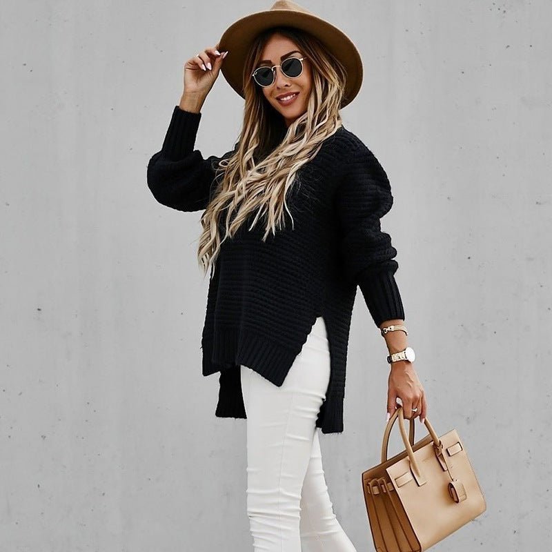 Miss | Top Dames Herfst/Winter Relaxed Mockneck - Gebreid - Miss Madera MIS-JGNI8Y