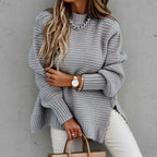 Miss | Top Dames Herfst/Winter Relaxed Mockneck - Gebreid - Miss Madera MIS-6TSP3U
