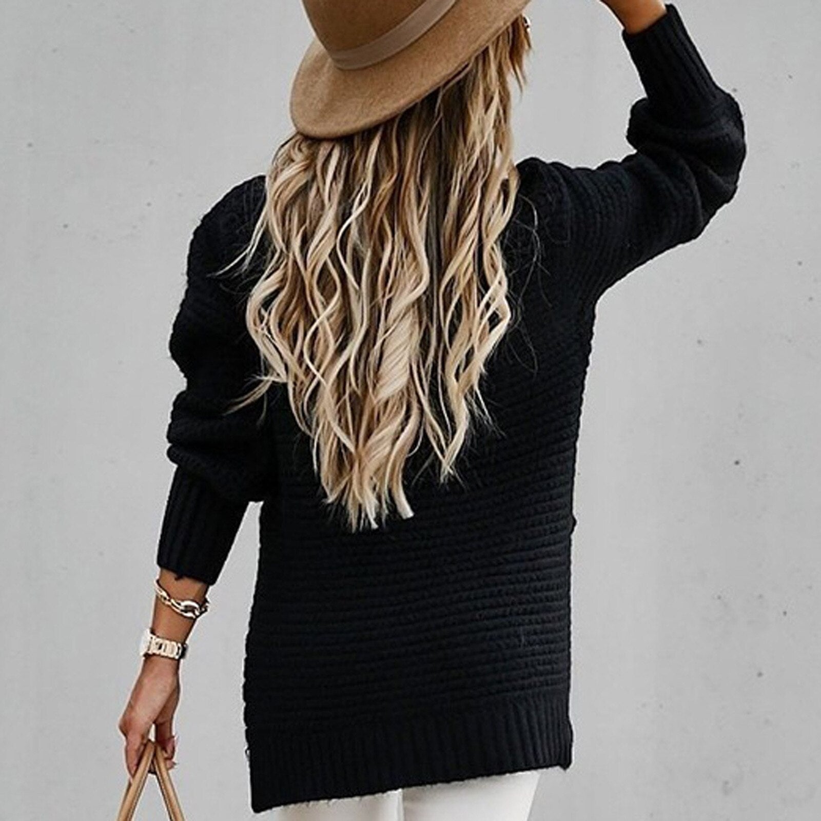 Miss | Top Dames Herfst/Winter Relaxed Mockneck - Gebreid - Miss Madera MIS-JGNI8Y