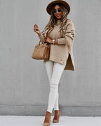 Miss | Top Dames Herfst/Winter Relaxed Mockneck - Gebreid - Miss Madera MIS-YEOZC7
