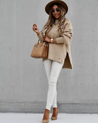 Miss | Top Dames Herfst/Winter Relaxed Mockneck - Gebreid - Miss Madera MIS-YEOZC7