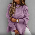Miss | Top Dames Herfst/Winter Relaxed Mockneck - Gebreid - Miss Madera MIS-5DJ3CW