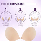 Miss | Top Dames Plak BH Push Up - Siliconen - Miss Madera MIS-0JML3S