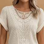 Miss | Top Dames Regular Fit Kant Detail - Katoen - Miss Madera MIS-2WDRG4