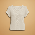 Miss | Top Dames Regular Fit Kant Detail - Katoen - Miss Madera MIS-2WDRG4