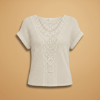 Miss | Top Dames Regular Fit Kant Detail - Katoen - Miss Madera MIS-2WDRG4