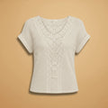 Miss | Top Dames Regular Fit Kant Detail - Katoen - Miss Madera MIS-2WDRG4