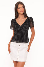 Miss | Top Dames Stippen Elegant - Viscose - Miss Madera MIS-F26A06
