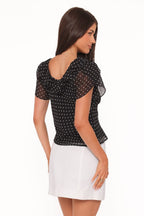 Miss | Top Dames Stippen Elegant - Viscose - Miss Madera MIS-F26A06