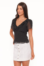 Miss | Top Dames Stippen Elegant - Viscose - Miss Madera MIS-F26A06