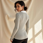 Miss | Top Dames Tailored Fit Polo Ribgebreid - Polyester - Miss Madera MIS-ODXN91