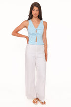 Miss | Top Dames Twist Front Casual Zomer - Katoen - Miss Madera MIS-5CB666
