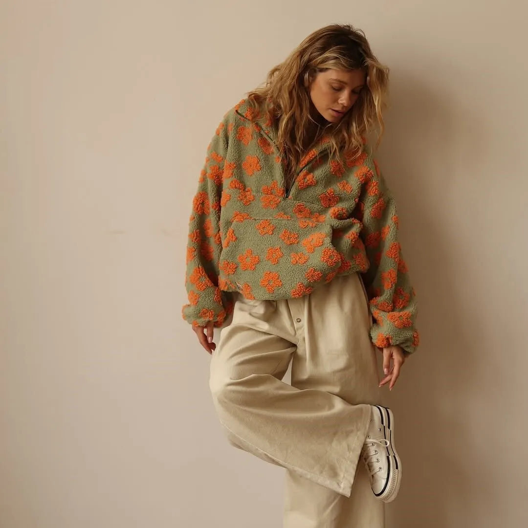 Miss | Top Dames Winter Loose Boho - Sherpa - Miss Madera MIS-070GQ1