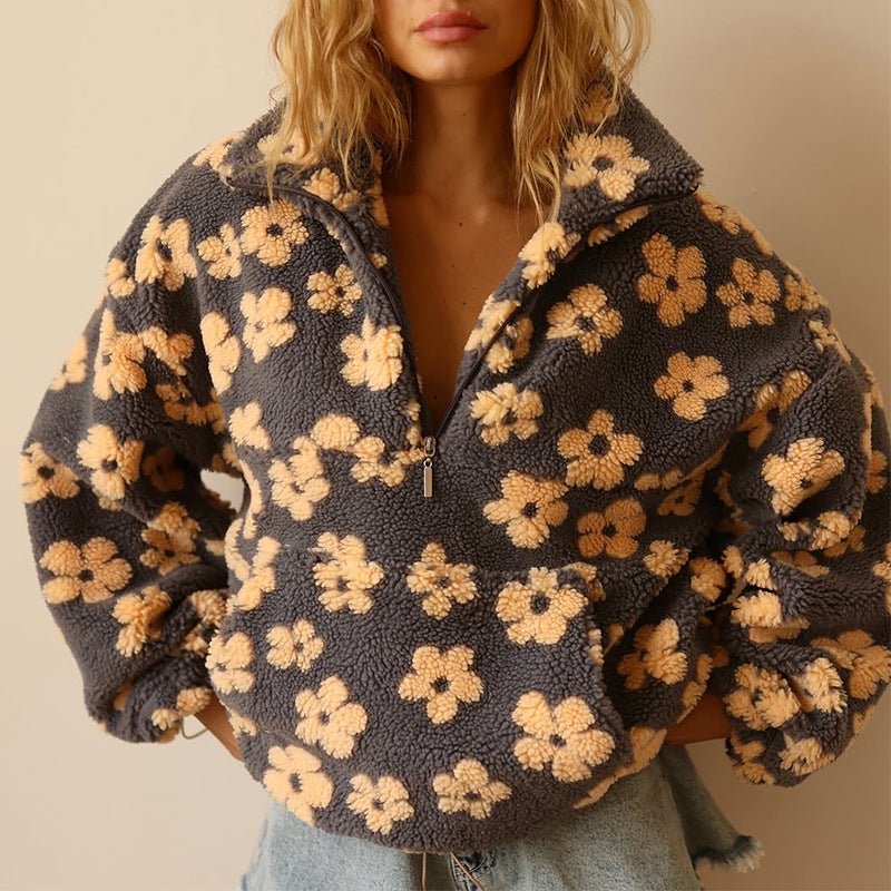 Miss | Top Dames Winter Loose Boho - Sherpa - Miss Madera MIS-UORFW1