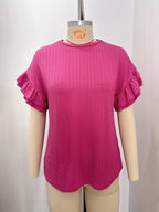 Miss | Top Dames Wrap Ronde Hals - Polyester - Miss Madera MIS-F1OEBX