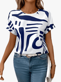 Miss | Top Dames Zomer Abstract Print - Katoen-Polyester Mix - Miss Madera MIS-0FP6F2
