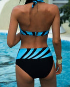 Miss | Top Dames Zomer Halter Gestreept - Polyester - Miss Madera MIS-4Q6QXI