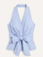 Miss | Top Dames Zomer Halter V-hals - Viscose - Miss Madera MIS-BYGJAW