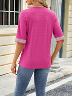 Miss | Top Dames Zomer Loose V-Neck - Viscose - Miss Madera MIS-7B358M