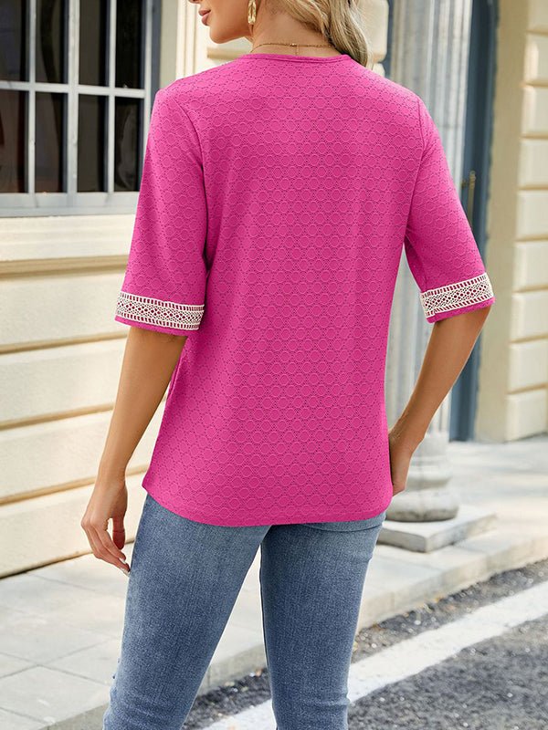 Miss | Top Dames Zomer Loose V-Neck - Viscose - Miss Madera MIS-7B358M