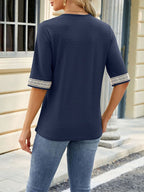 Miss | Top Dames Zomer Loose V-Neck - Viscose - Miss Madera MIS-QINF41