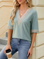 Miss | Top Dames Zomer Loose V-Neck - Viscose - Miss Madera MIS-4UTWJP