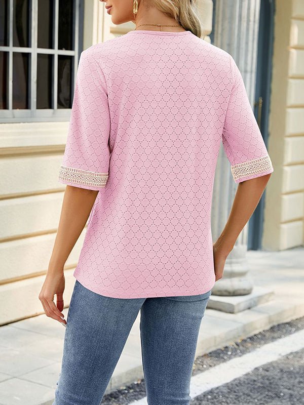 Miss | Top Dames Zomer Loose V-Neck - Viscose - Miss Madera MIS-79U6EX