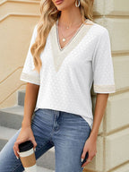 Miss | Top Dames Zomer Loose V-Neck - Viscose - Miss Madera MIS-QINF41