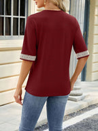 Miss | Top Dames Zomer Loose V-Neck - Viscose - Miss Madera MIS-79U6EX
