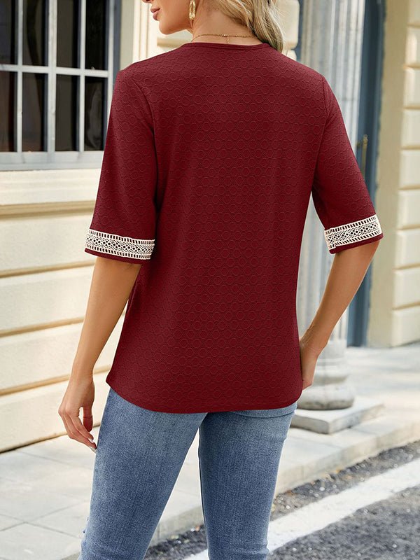 Miss | Top Dames Zomer Loose V-Neck - Viscose - Miss Madera MIS-79U6EX