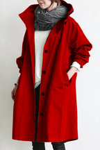 Miss | Trenchcoat Dames Waterdicht Halflang Capuchon - Polyester - Miss Madera MIS-XHSKIE