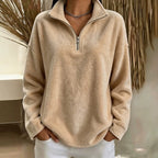 Miss | Trui Dames Fleece Halve Rits Staande Kraag - Fleece - Miss Madera MIS-GO23IX